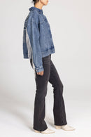 Miss Me - MJ0729L- NASHVILLE FRINGE DENIM JACKET