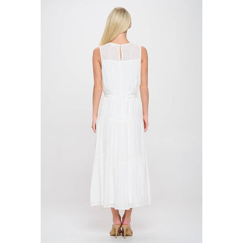 Perseption - SLEEVELESS SELF TIE BOHEMIAN MAXI DRESS