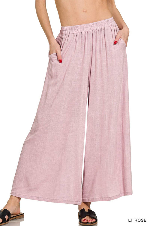 42POPS - '.....Woven Elastic Band Pants With Pocket