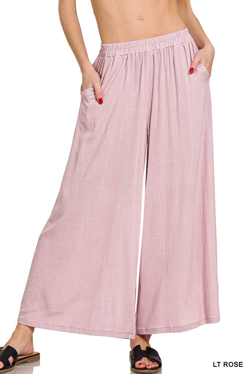 42POPS - '.....Woven Elastic Band Pants With Pocket