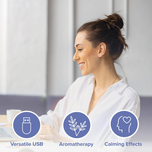 Belle Aroma® - FlashScent® USB Diffuser - Blue, Lavender Essential Oil