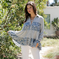 Young Threads - Limited Edition Sweater Knit Jhabla Top with Graceful Tiers
