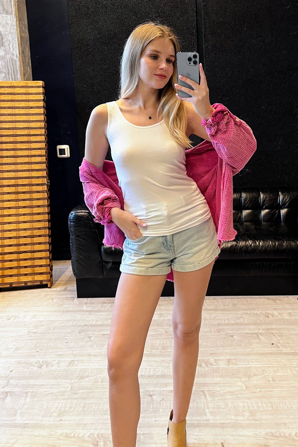 42POPS - ",,,..._ 2 Way V-neck/Scoop neck Seamless Tank