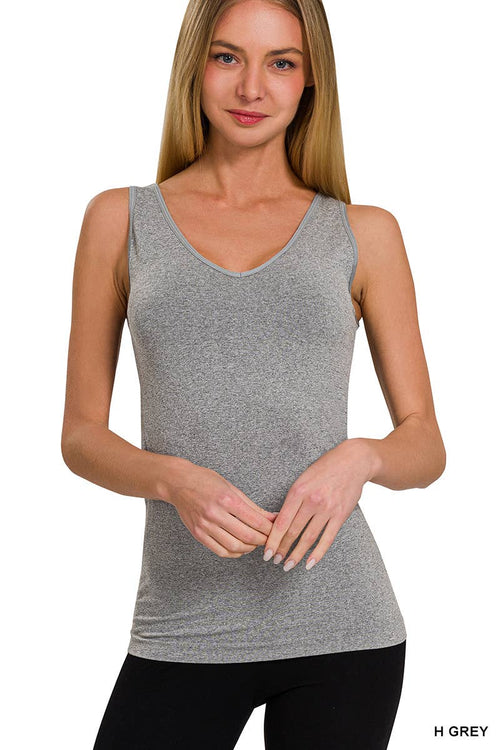 42POPS - ",,,..._ 2 Way V-neck/Scoop neck Seamless Tank