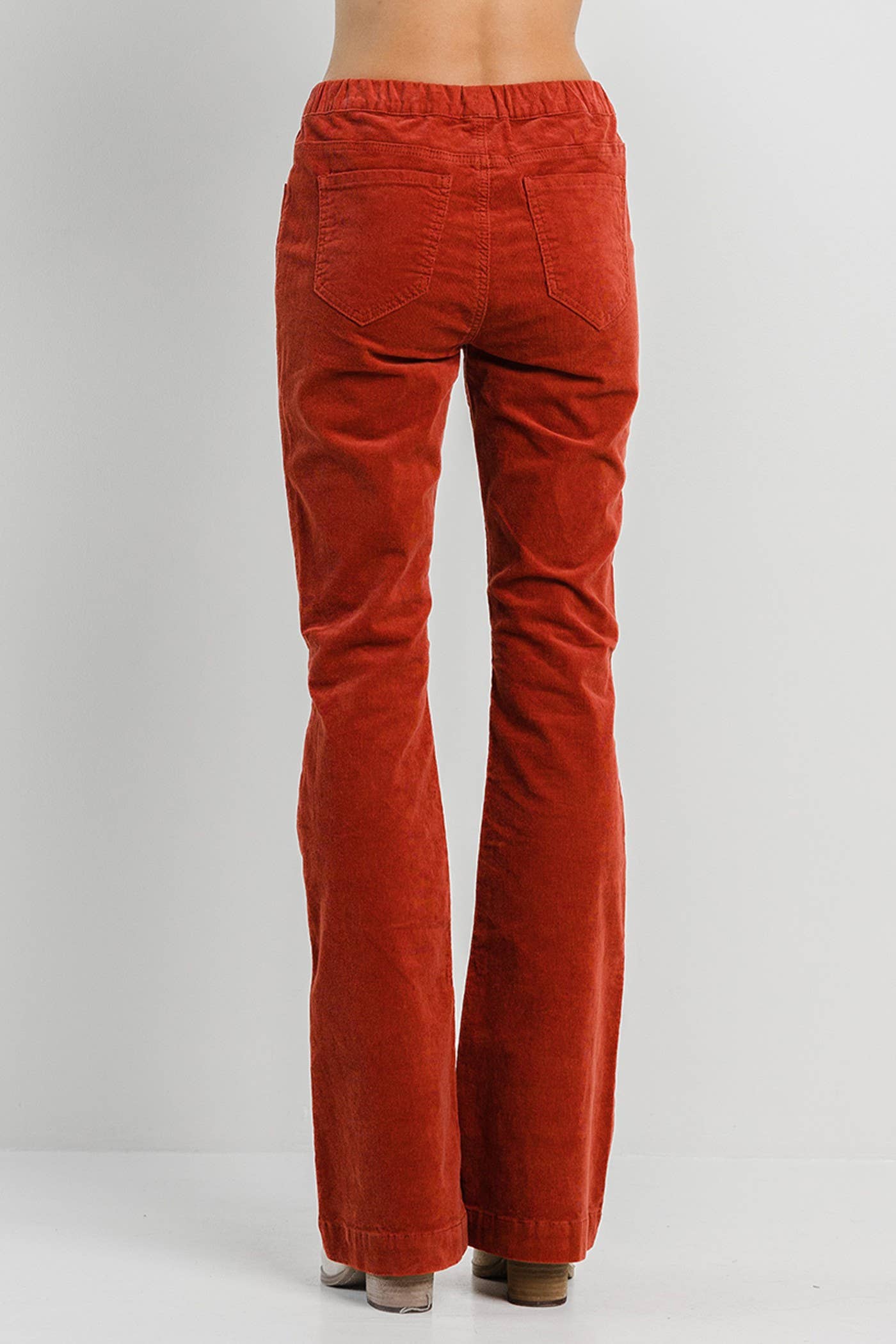 Jelly Jeans - Rust Corduroy Pull On Flare