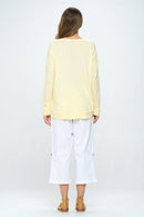 Focus Fashion - Relaxed Long Sleeve T-Shirt Supima Cotton -SC142