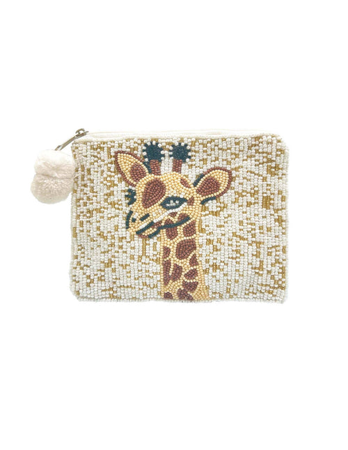 Ole - Handmade Giraffe Beaded Coin Purse