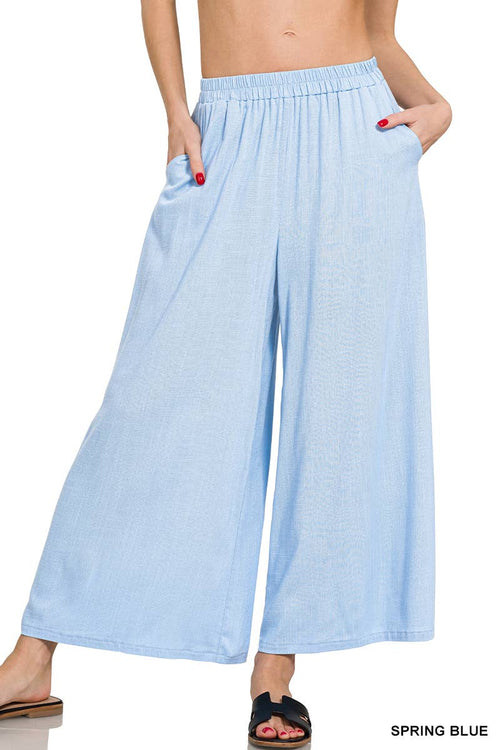 42POPS - '.....Woven Elastic Band Pants With Pocket