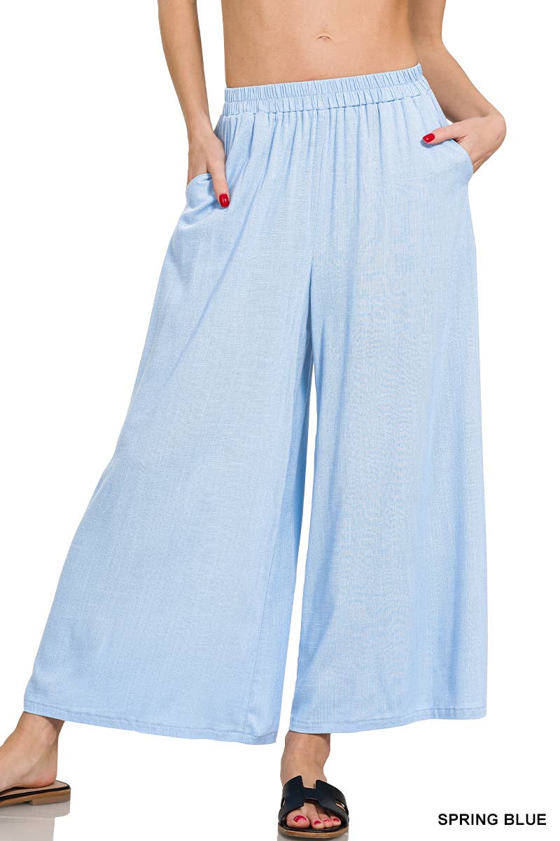 42POPS - '.....Woven Elastic Band Pants With Pocket