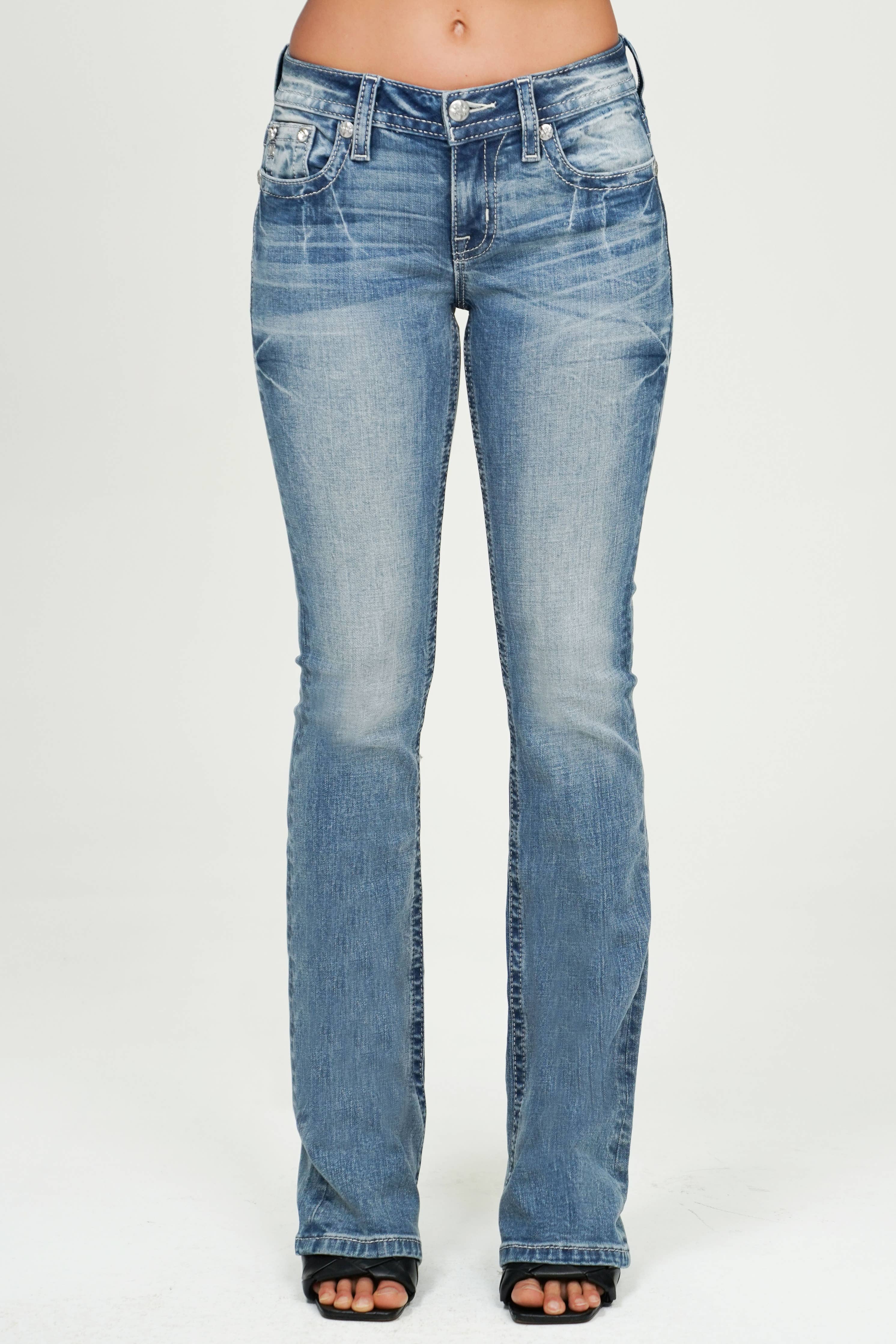 Miss Me - M9534BV- 32" MID RISE BOOTCUT JEANS