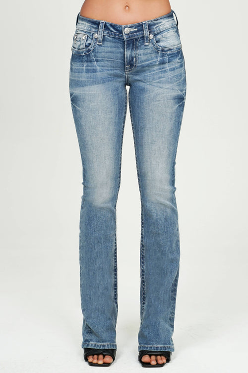 Miss Me - M9534BV- 32" MID RISE BOOTCUT JEANS