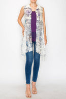 Origami Apparel ~  Lace and Crochet inspired - OLS-4524IV-BIRD