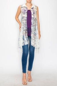 Origami Apparel ~  Lace and Crochet inspired - OLS-4524IV-BIRD