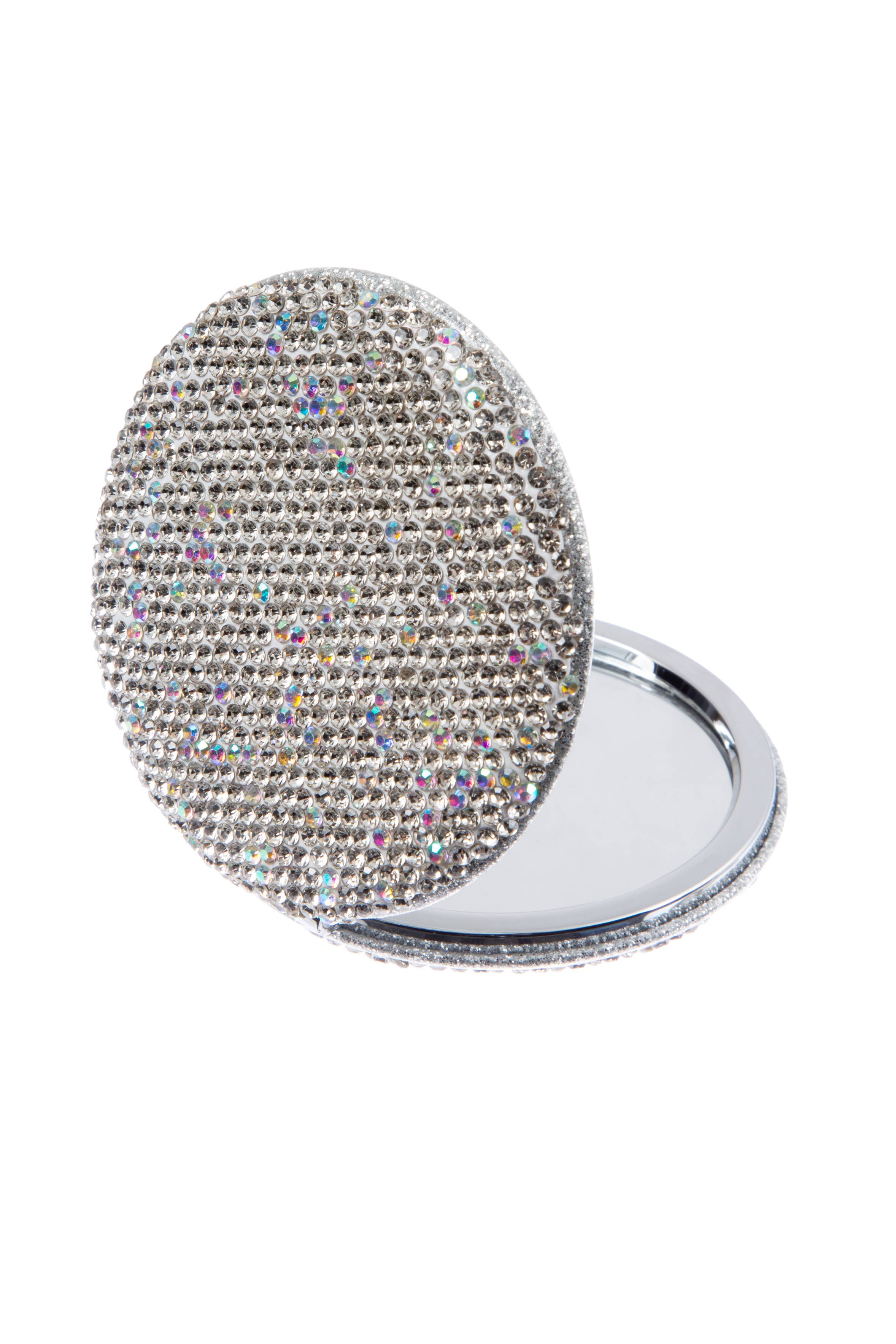 Ole - Circle Rhinestone Folding Makeup Mirror