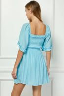 Winslow Collection - SWEET SQUARE NECK FLUTTER DRESS