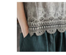 Hope & Sunshine - Lace Trim Camisole Stone Wash Tank Top