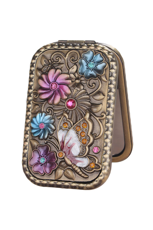 Ole - ZZZ Floral Butterfly Portable Fold Mirror M0418