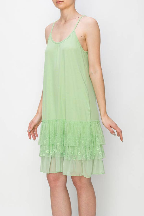 Origami Apparel ~  Lace and Crochet inspired - OLS-4672 APPLE GREEN