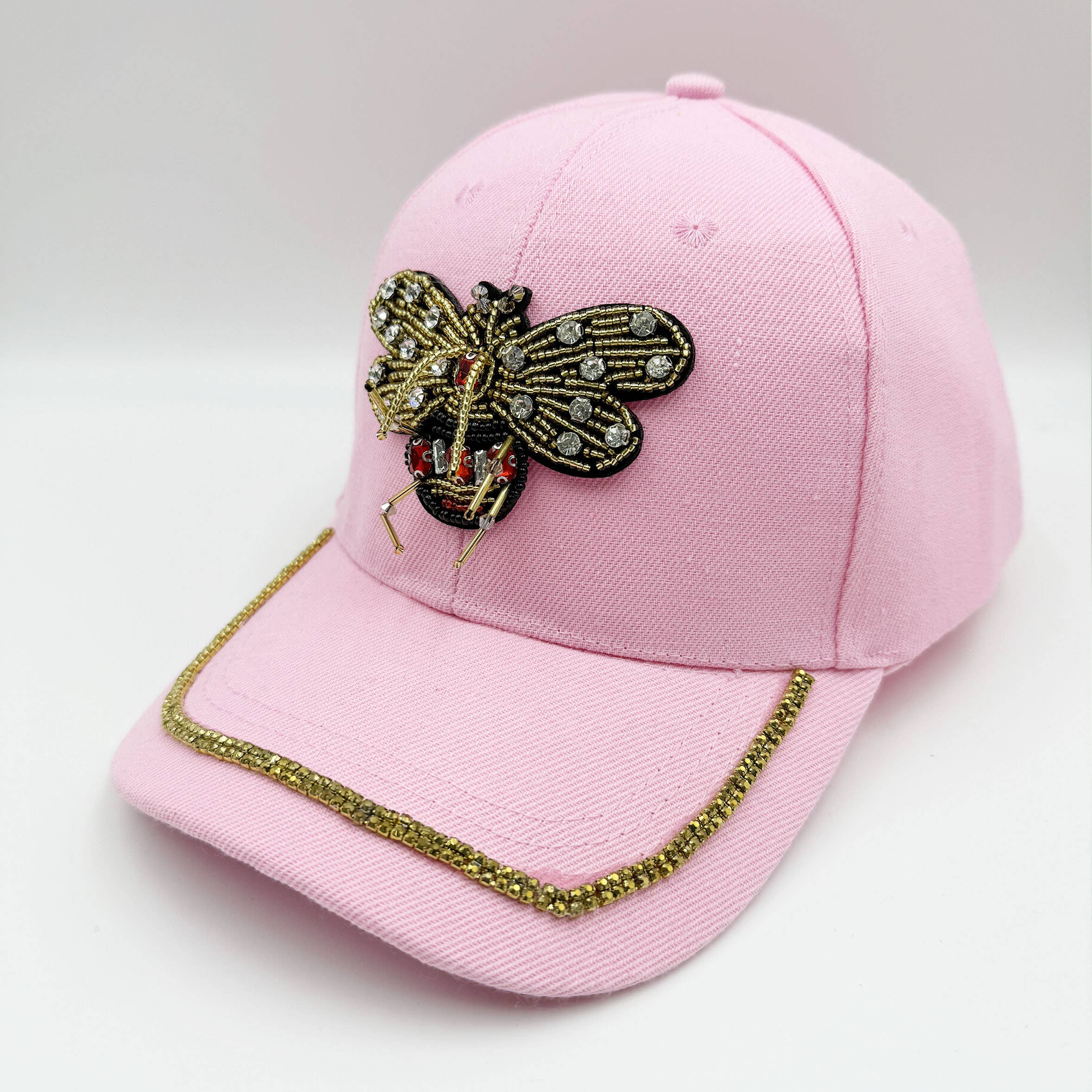 Ole - Bee Seed Bead Rhinestone Cap C0798