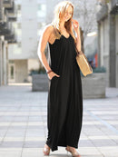 42POPS - `.42pops Maxi Dress w/ adjustable strap & pockets