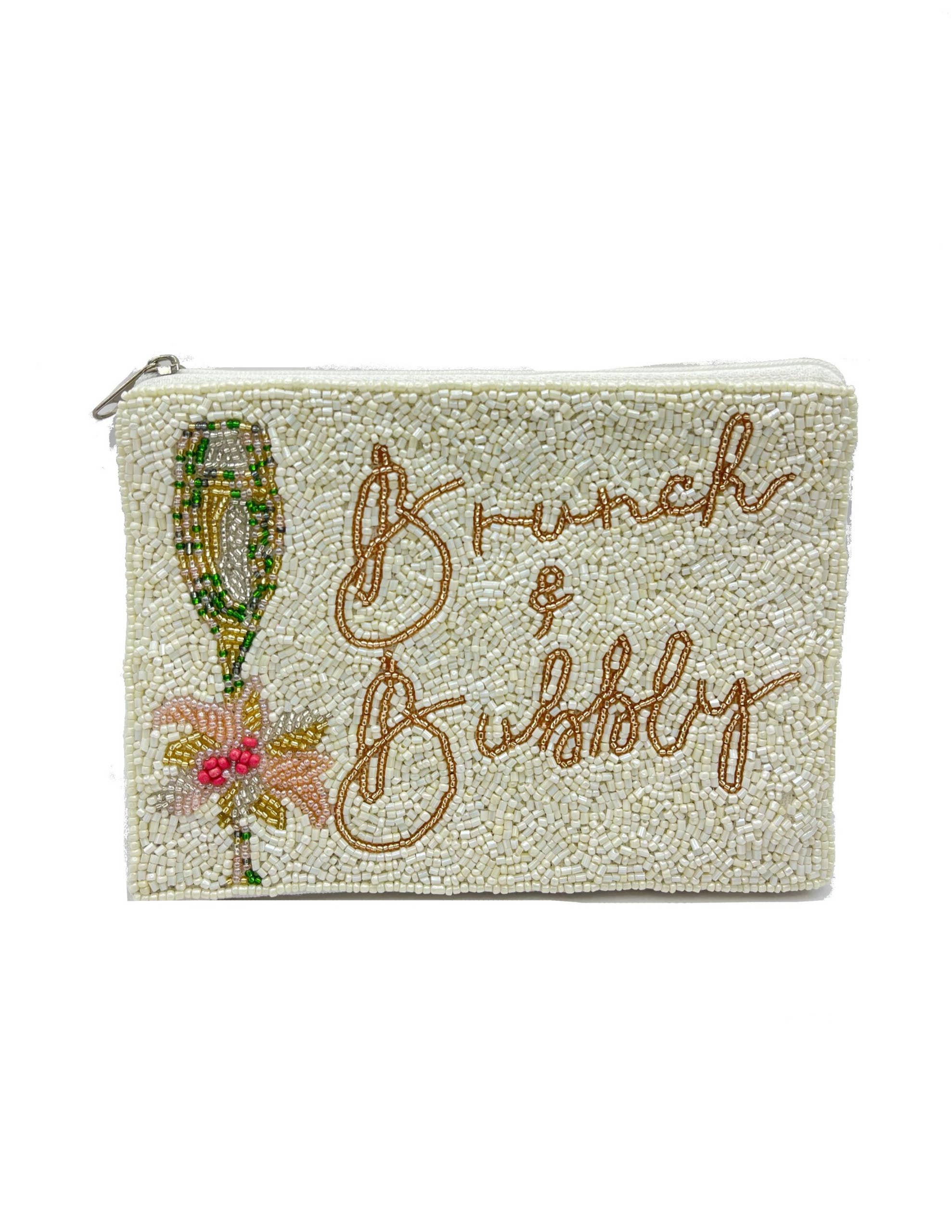 Ole - Double Double Brunch & Bubbly Beaded Coin Purse