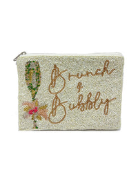 Ole - Double Double Brunch & Bubbly Beaded Coin Purse
