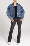 Miss Me - MJ0729L- NASHVILLE FRINGE DENIM JACKET