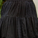 Young Threads - Western Women Mini Skirt - Multi Jacquard Pink Fabrics