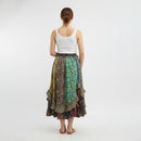 Young Threads - Bohoemian Mid-Length Skirt with Rayon Print (New Color) SK23162