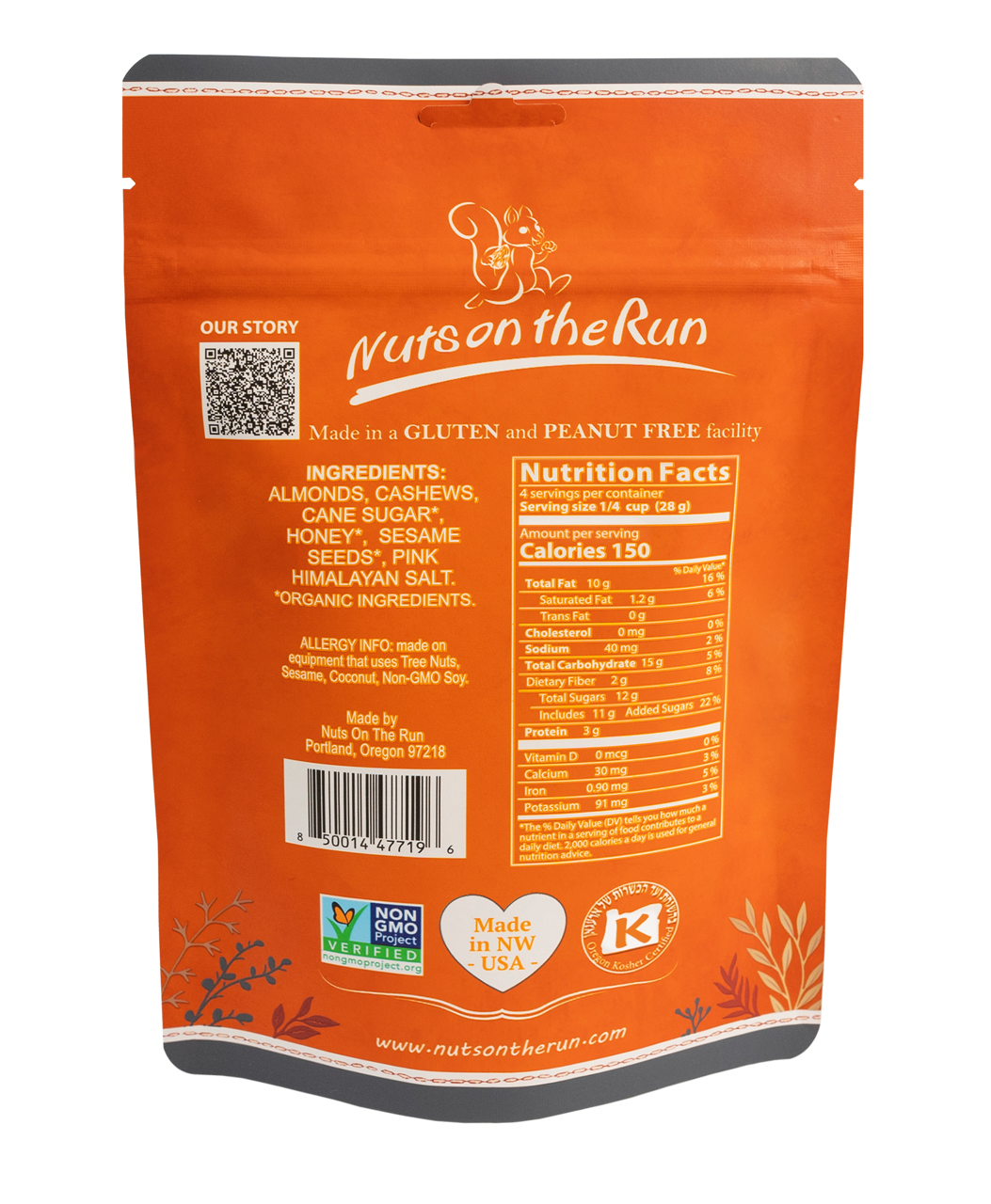 Nuts On The Run - Honey Glazed Nuts