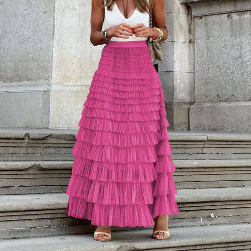 Hope & Sunshine - Mesh Tiered Skirt