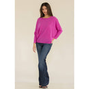 Perseption - OVERSIZE SCOOP NECK WIDE CUFF DOLMAN SWEATER