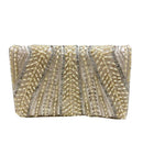 Ole - Scallop Embellished Clutch LAC-SS-463