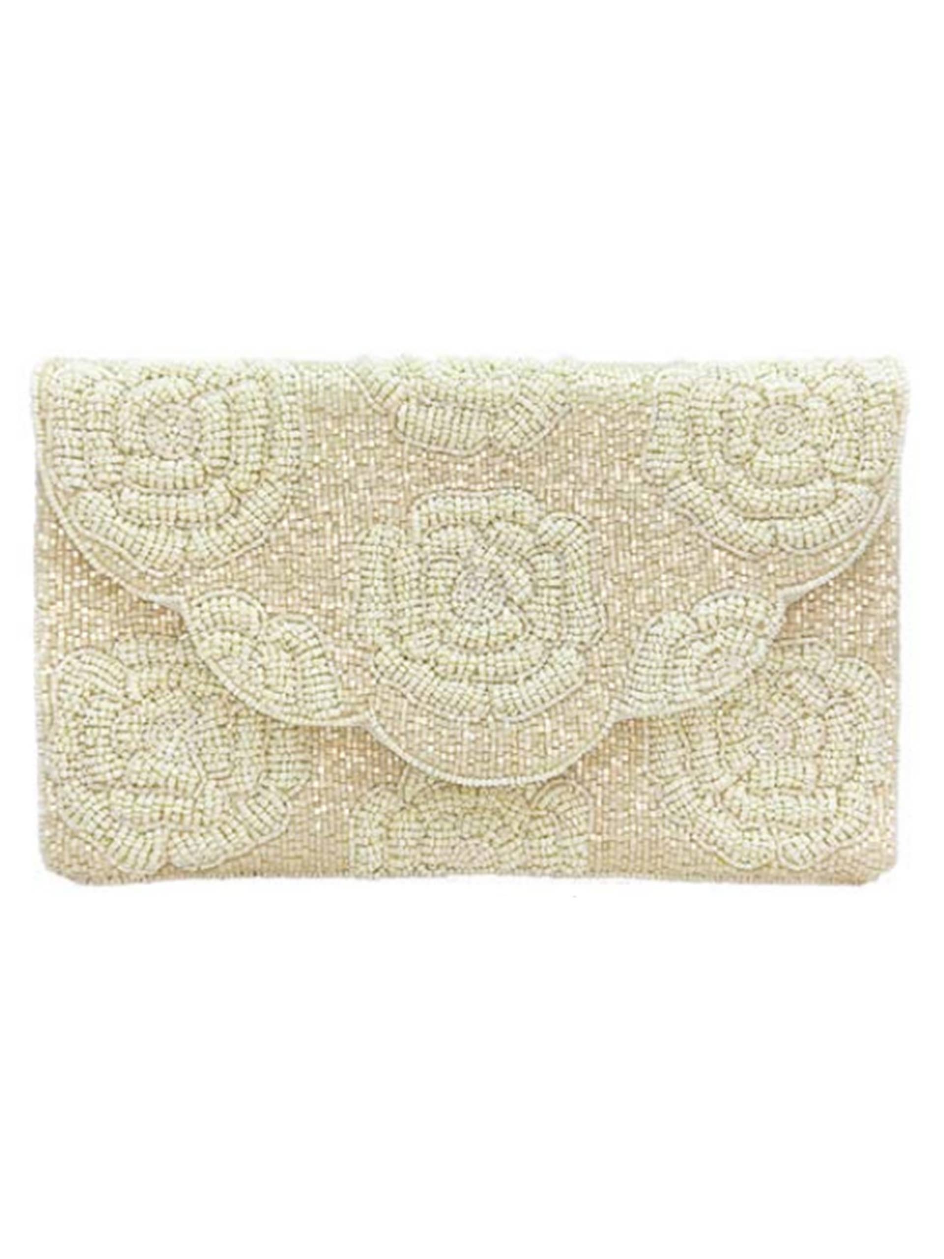 Ole - Rose Beaded Clutch LAC-SS-707