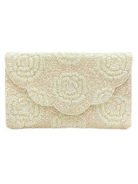 Ole - Rose Beaded Clutch LAC-SS-707