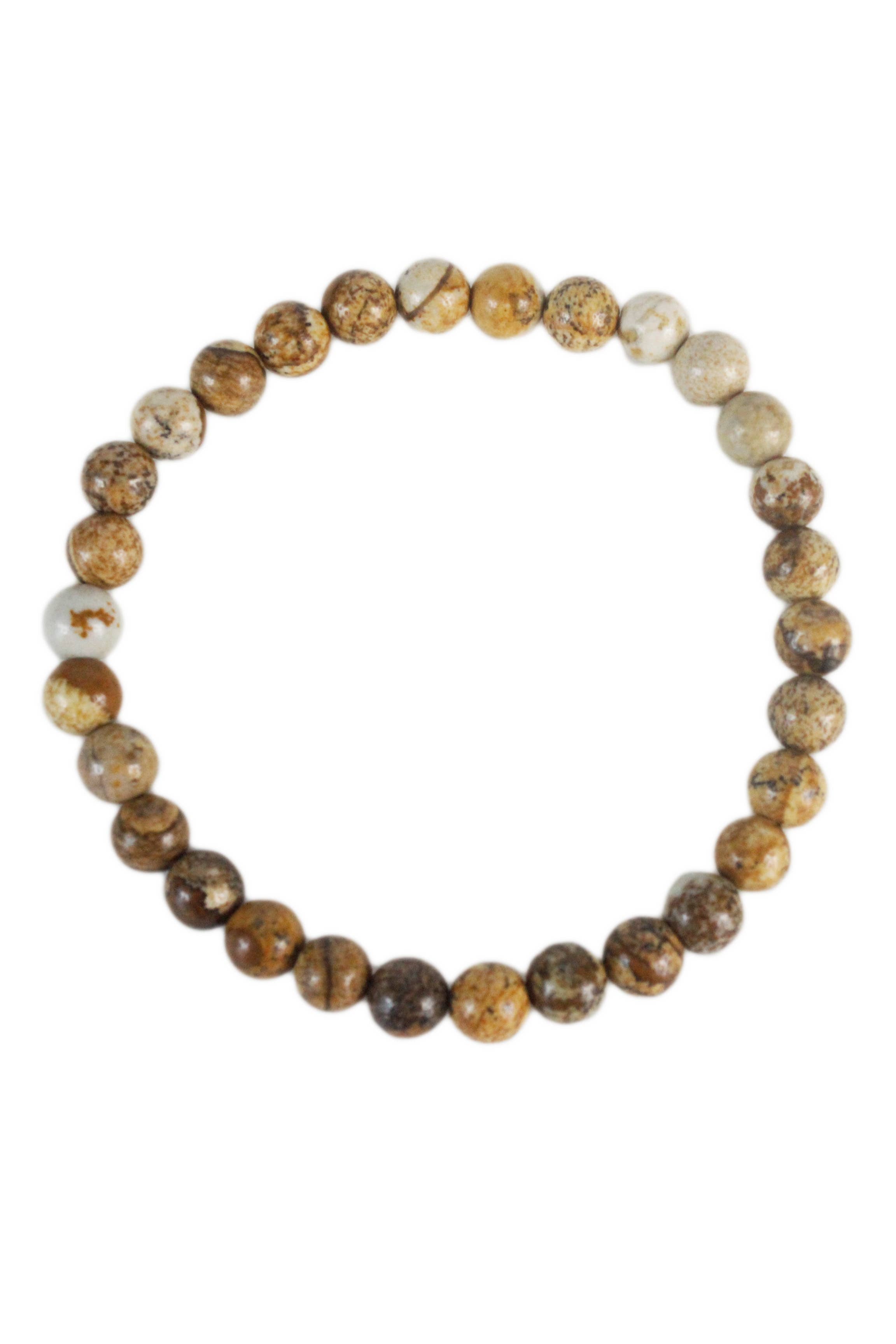 Ole - Picture Jasper Stone Bracelet B1588-GLOSS