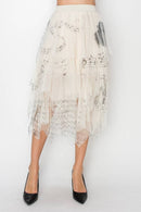 Origami Apparel ~  Lace and Crochet inspired - OLS-4546BG MS