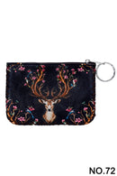 Ole - Deer Printed Coin Purse HB0665 - NO.72BK