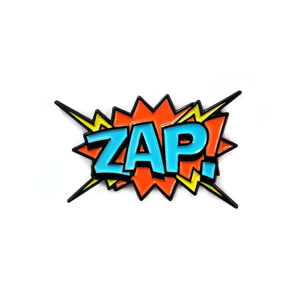 ZAP Pop Art Comic Book Enamel Pin
