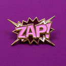 ZAP Pop Art Comic Book Enamel Pin