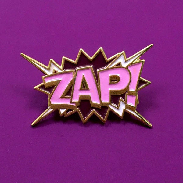 ZAP Pop Art Comic Book Enamel Pin