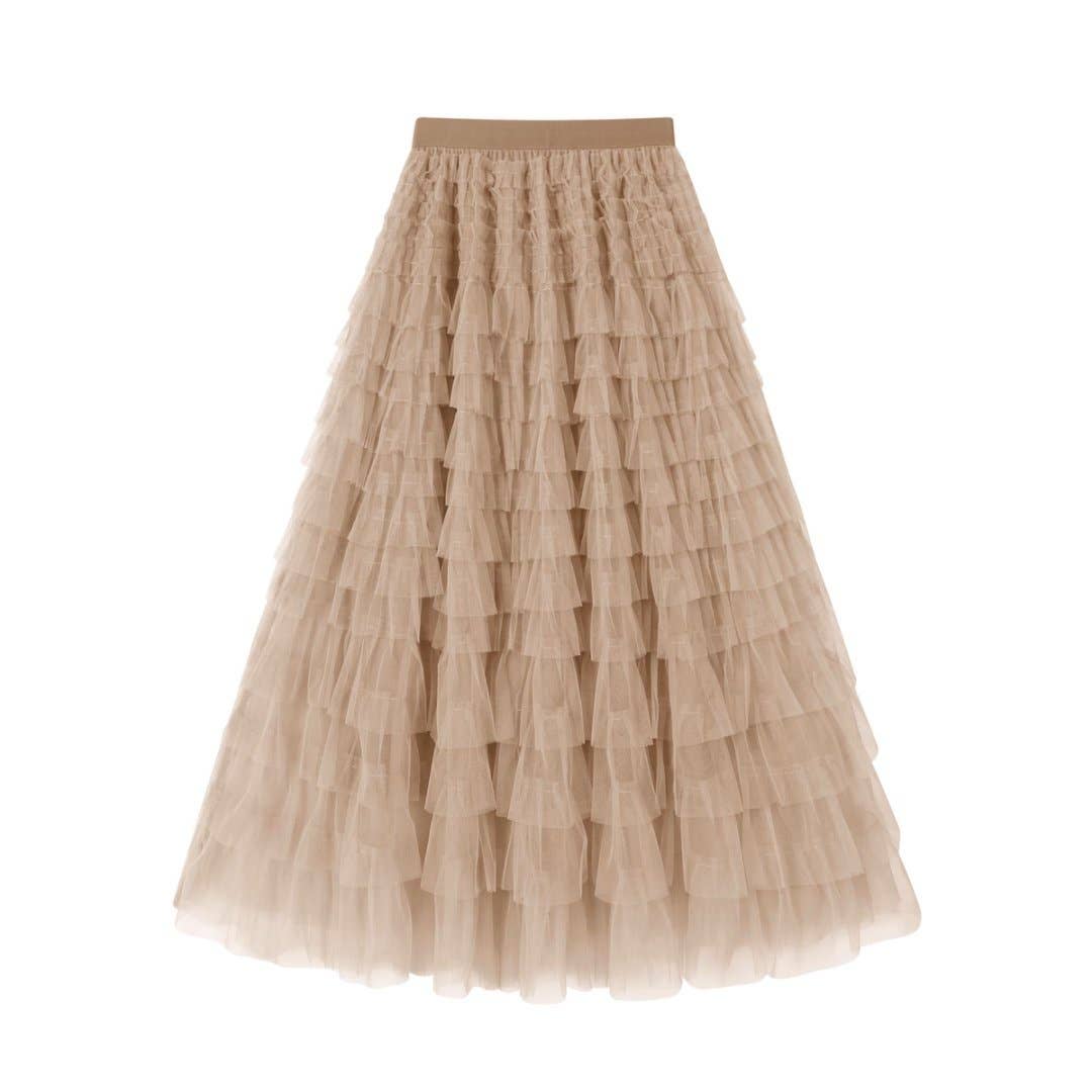 Hope & Sunshine - Mesh Tiered Skirt
