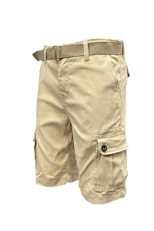 Men's Classic Cargo Shorts Perfect for Special Outings or Everyday Wear  Weiv Mens Belted Cargo Shorts with Belt