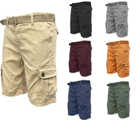 Men's Classic Cargo Shorts Perfect for Special Outings or Everyday Wear  Weiv Mens Belted Cargo Shorts with Belt