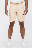 Men's Classic Cargo Shorts Perfect for Special Outings or Everyday Wear  Weiv Mens Belted Cargo Shorts with Belt