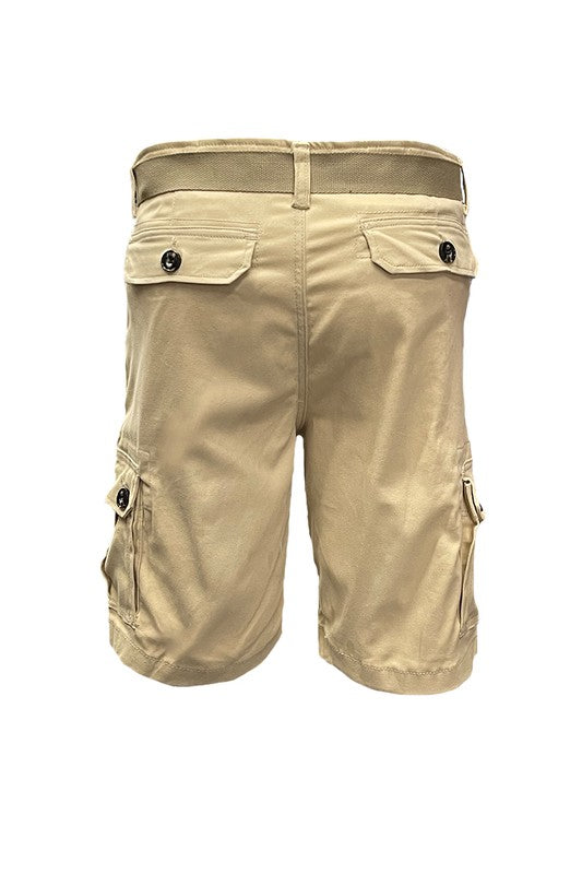 Men's Classic Cargo Shorts Perfect for Special Outings or Everyday Wear  Weiv Mens Belted Cargo Shorts with Belt