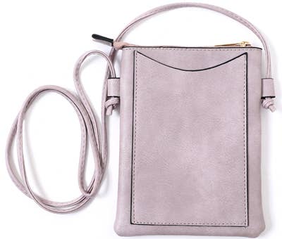 Shine Mark Accessories - Purple - Heart Cut Crossbody Cellphone Bags