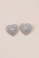 Amiya Heart Post Earrings