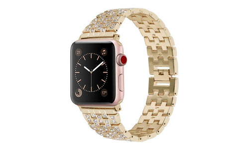 ShopTrendsNow - Crystal Rhinestone Sparkling Band for Apple Watch All Series