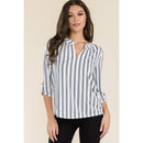 Perseption - FLAT BUTTON FULL PLACKET MANDERINE SHIRT